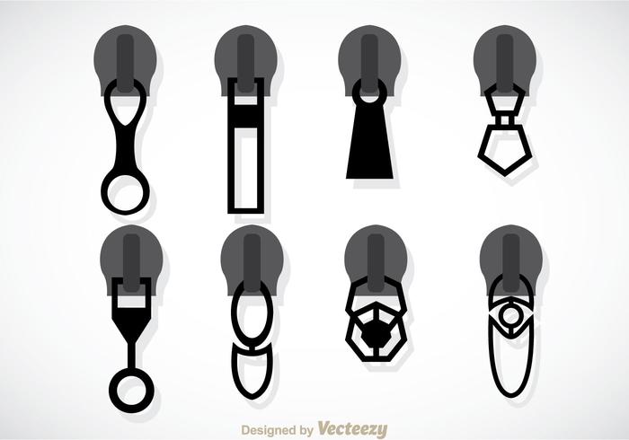 Zipper Pull Headers Vector