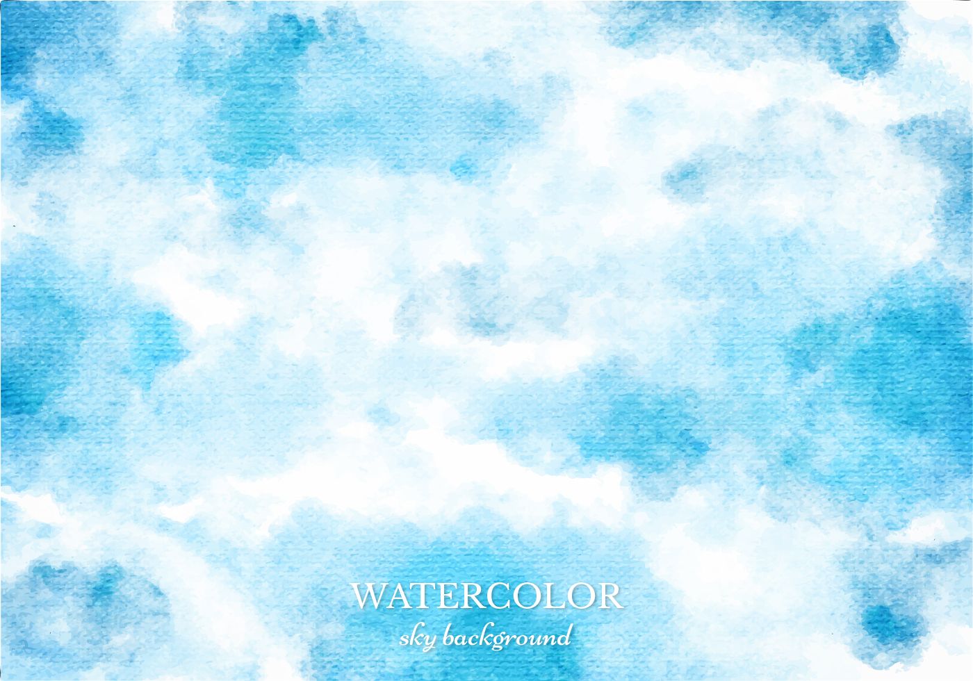 Vector Blue Watercolor Sky Background - Download Free ...