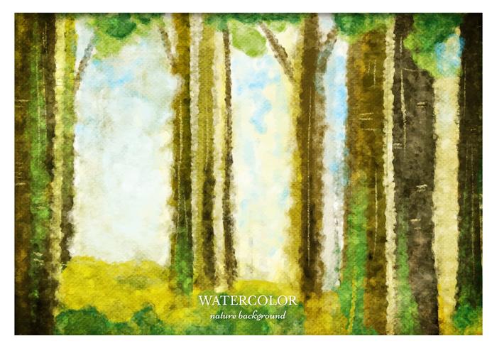 Free Vector Watercolor Forest Background