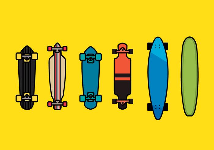Longboard Vector Set 1 Longboard Vector Set 1