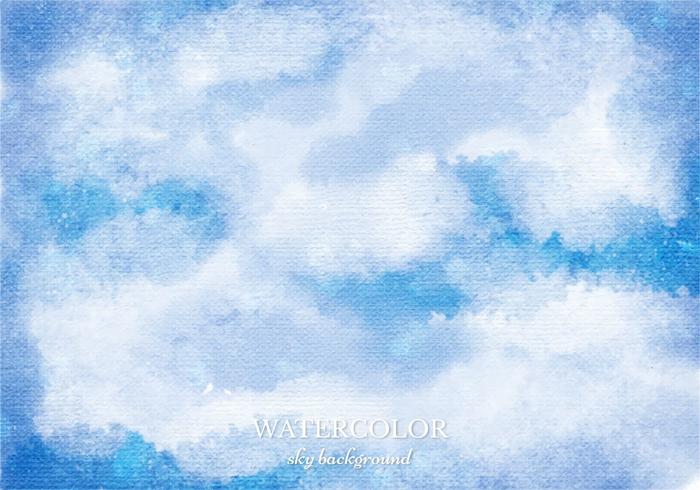 Vector Watercolor Sky Background