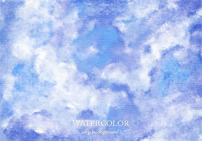 Vector Watercolor Sky Background