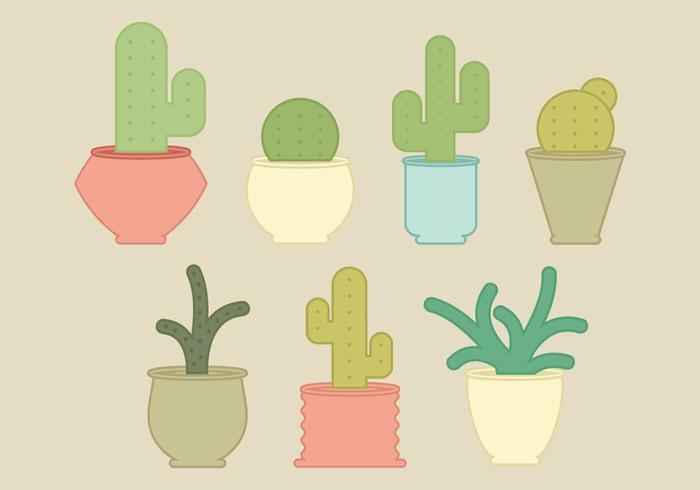 Colección Vector Cactus