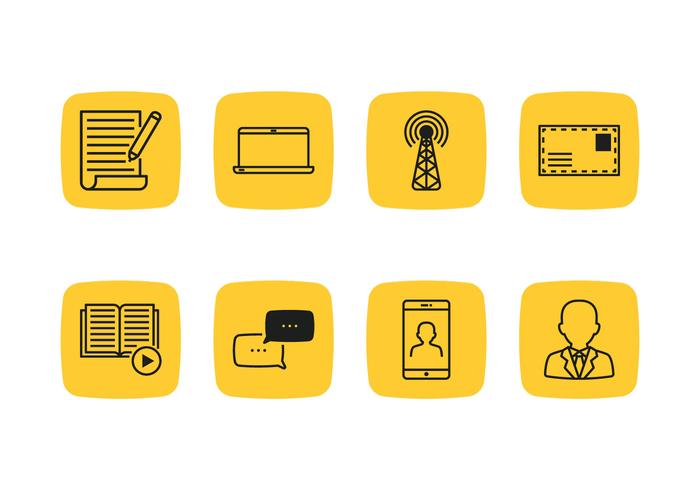 Icono de Línea de Webinario vector