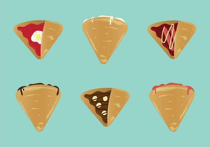 Crepes gratis ilustración vectorial vector