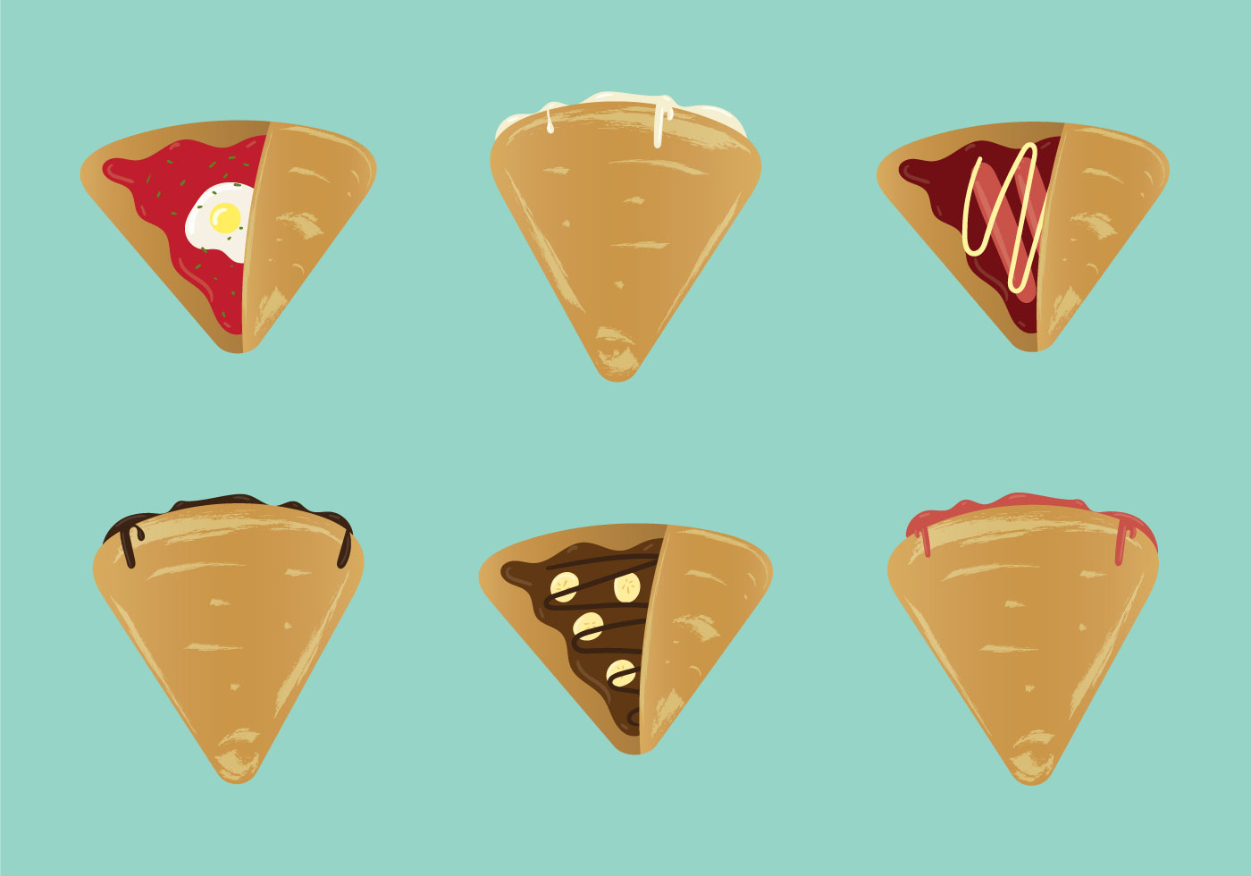 Free Crepes Vector Illustration 110557 Vector Art at Vecteezy