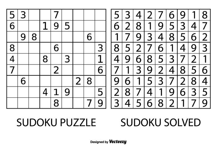 Sudoku Puzzle Vector
