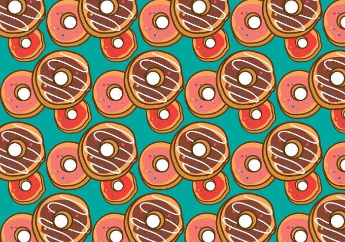 Free Doughnut Pattern Vector Free Doughnut Pattern Vector