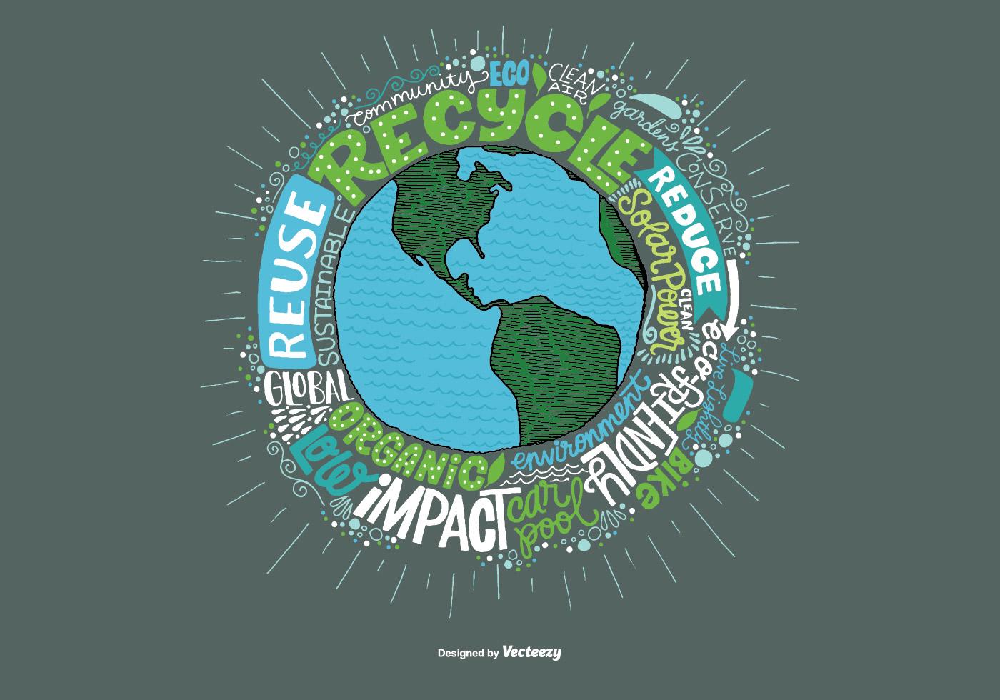Environmental Earth and Quote Vector 110620 Vector Art at Vecteezy