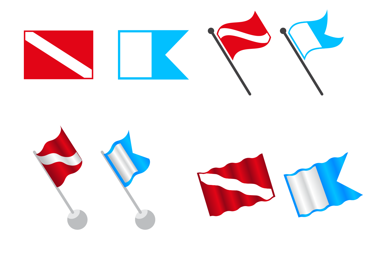 Free Dive Flag Vector - Download Free Vector Art, Stock Graphics & Images