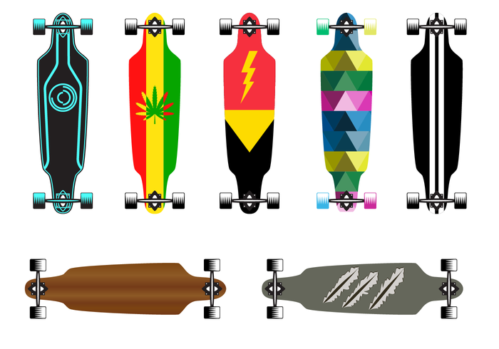 Free Longboard Vector