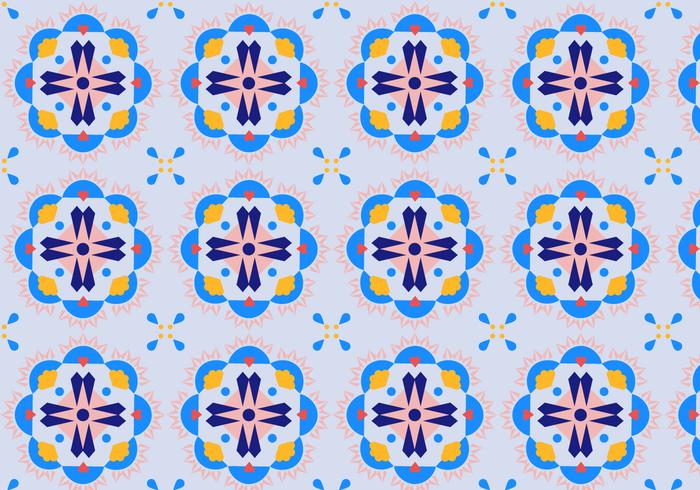 Floral Mosaic Pattern vector