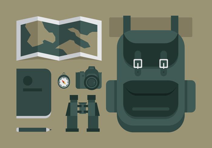 Vector Adventure Equipments