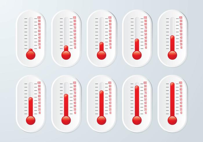 Thermometer Graphic Set vector