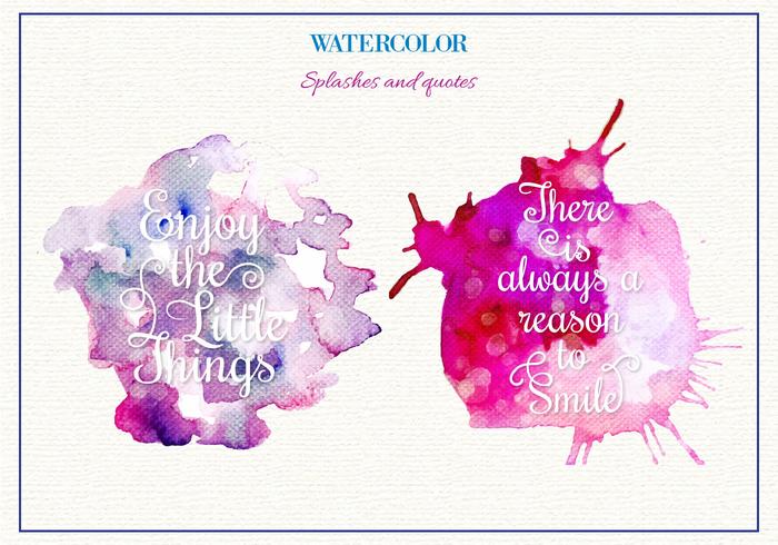 Vector Watercolor Splashes