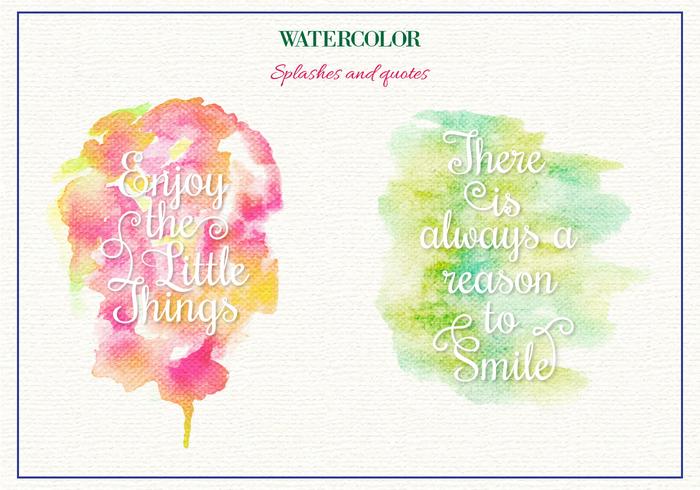 Vector Watercolor Splashes