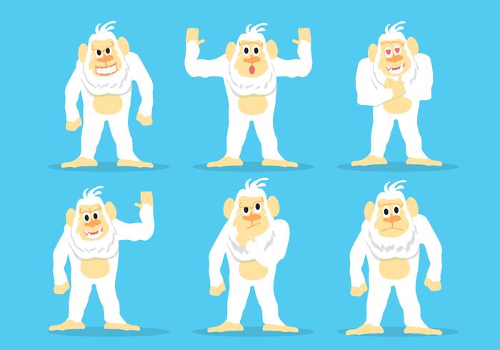 Yeti Icon Vector Set