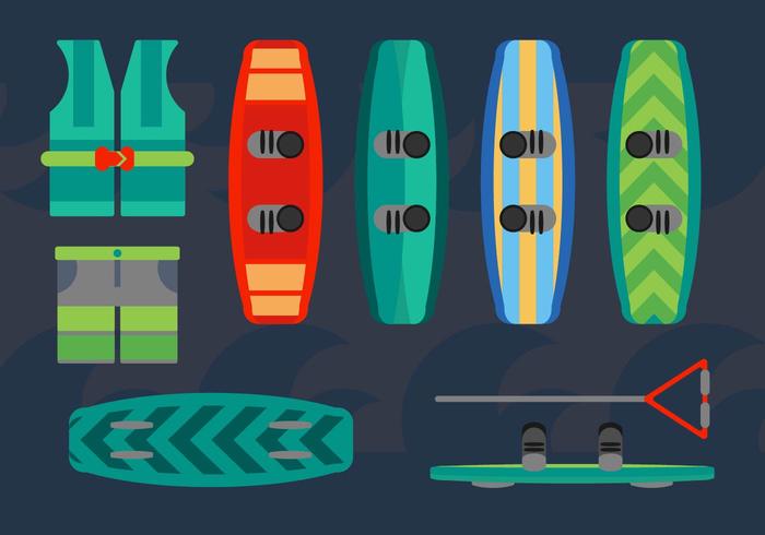 Free Wakeboard Design Vectors