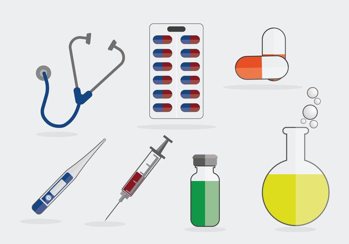 Medical Symbols Illustration Vector Medical Symbols Illustration Vector