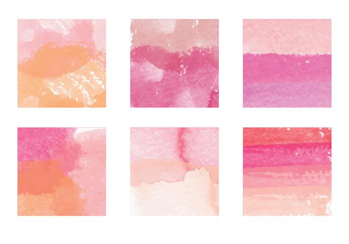 Vector Watercolor Paint Streak Elements