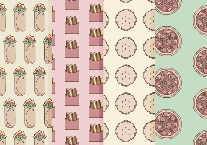 Vector Fast Food Patterns