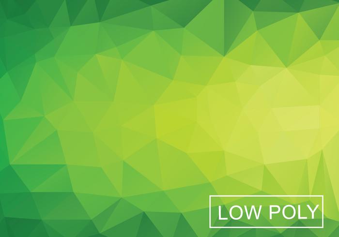 Green Geometric Low Poly Style Vector