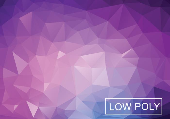 Purple Geometric Low Poly Style Illustration Vector