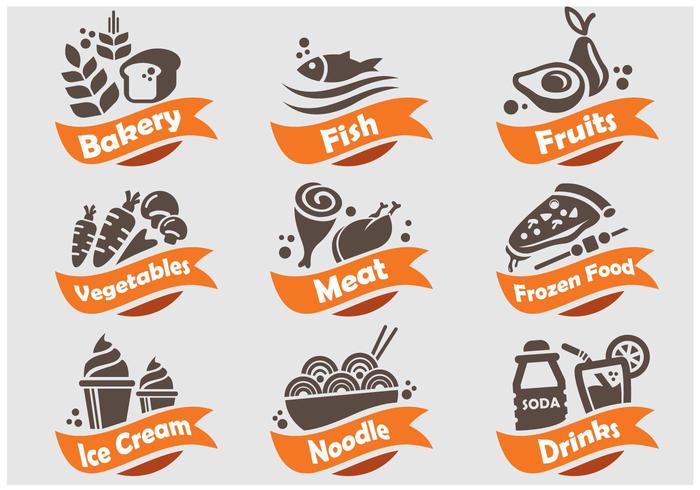 Food and Beverages Shop Icon vector