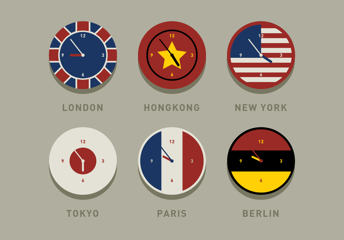 set time zone icon set time zone icon