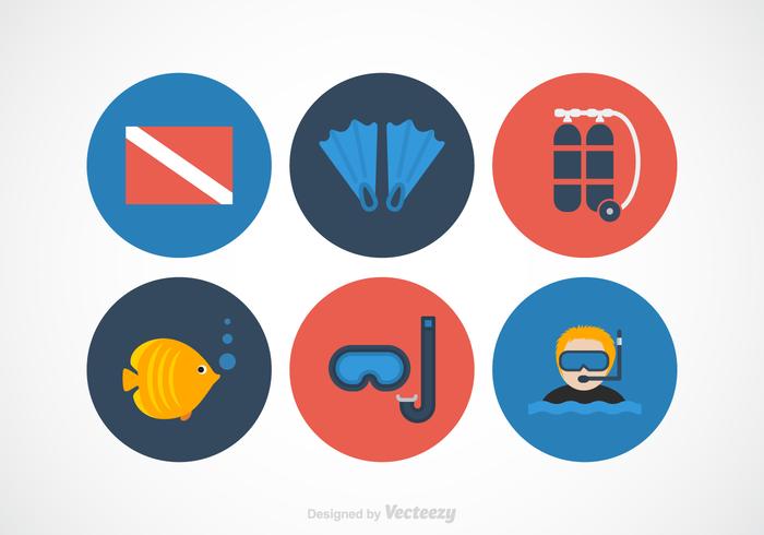 Diving Vector Icons