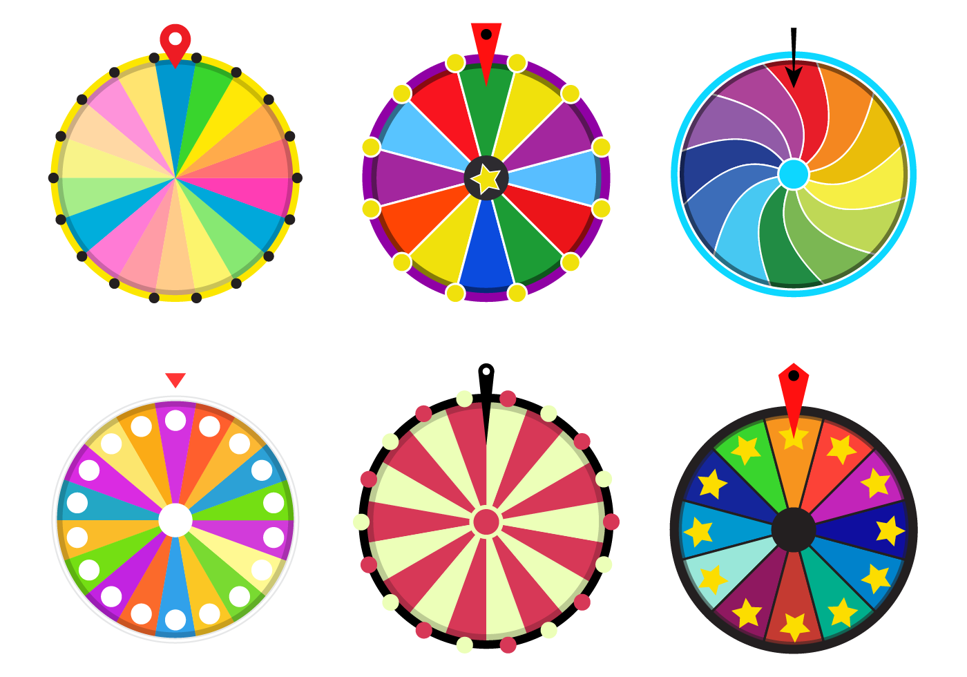 Free Spinning Wheel Vector 110908 Vector Art At Vecteezy
