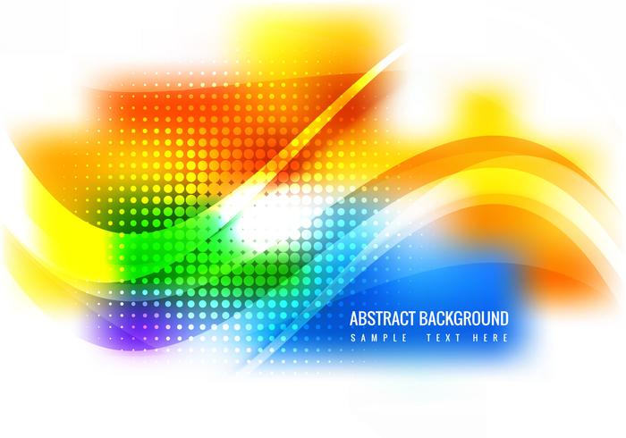 Free Colorful Waves Vector Background