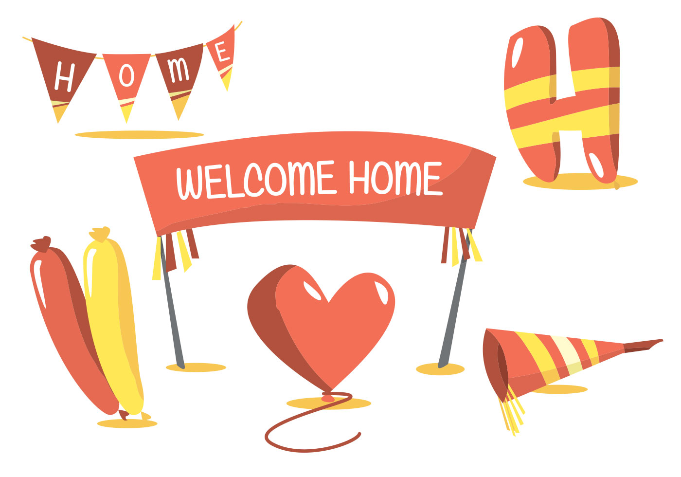 Download Welcome Home Vector Set 110965 - Download Free Vectors ...