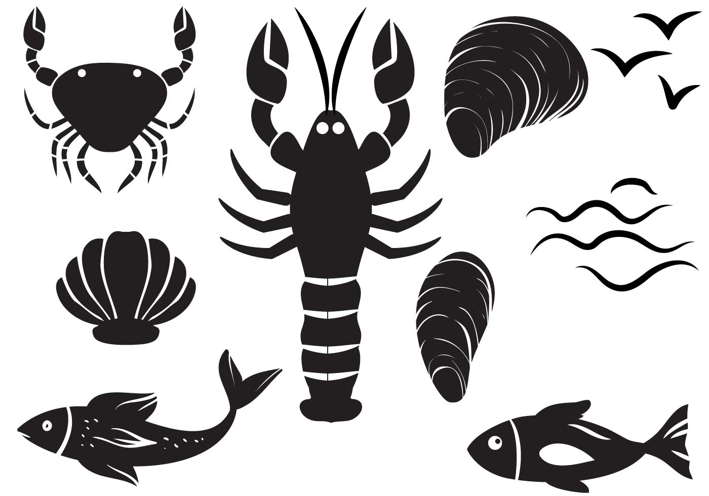 Free Seafood Vectors 110976 Vector Art at Vecteezy