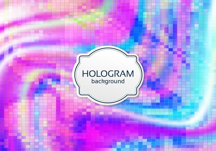 Fondo libre del holograma del vector digital