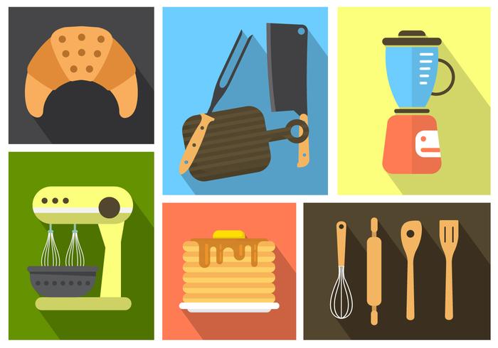 Iconos de Cocina Gratis vector