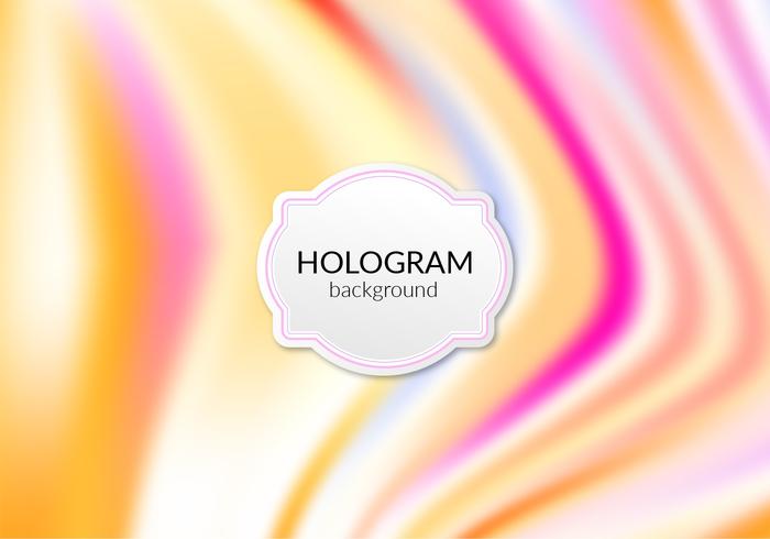 Vector libre caliente fondo de holograma
