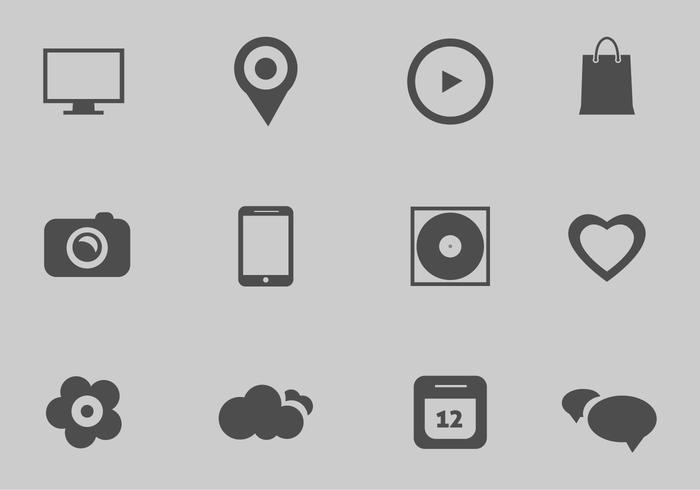 Libre Vector Icons Web Set