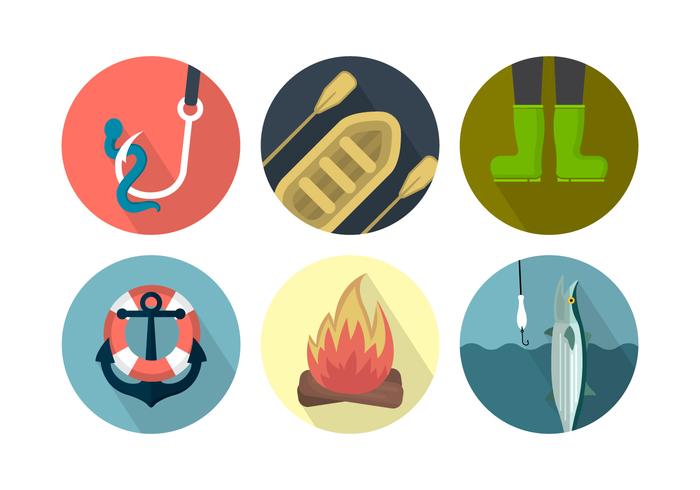 Vector Fishing Icons Vector Fishing Icons