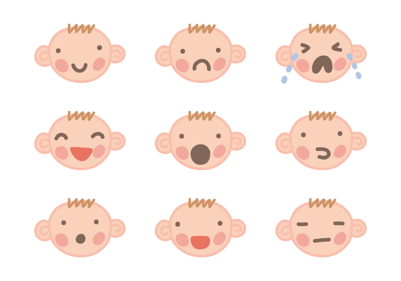 Download Baby Face Vectors 111016 - Download Free Vectors, Clipart ...