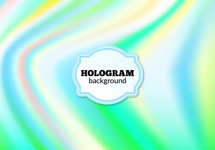 Free Vector Halftone Hologram Background