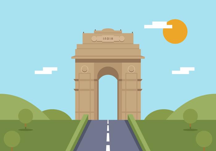 Vector de la puerta de la India