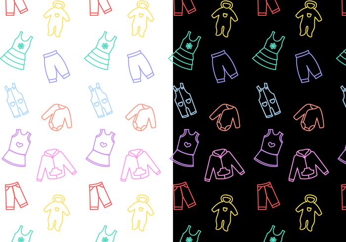 Free Baby Pattern Vector Free Baby Pattern Vector