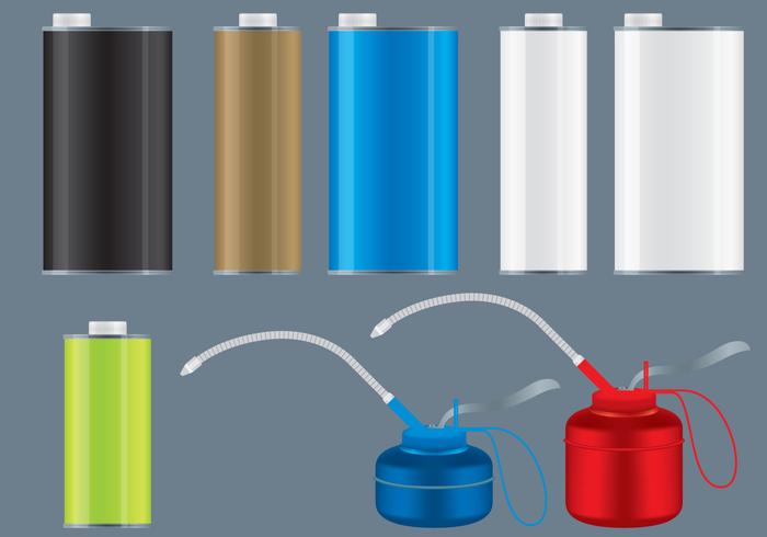 Oil Cans vector