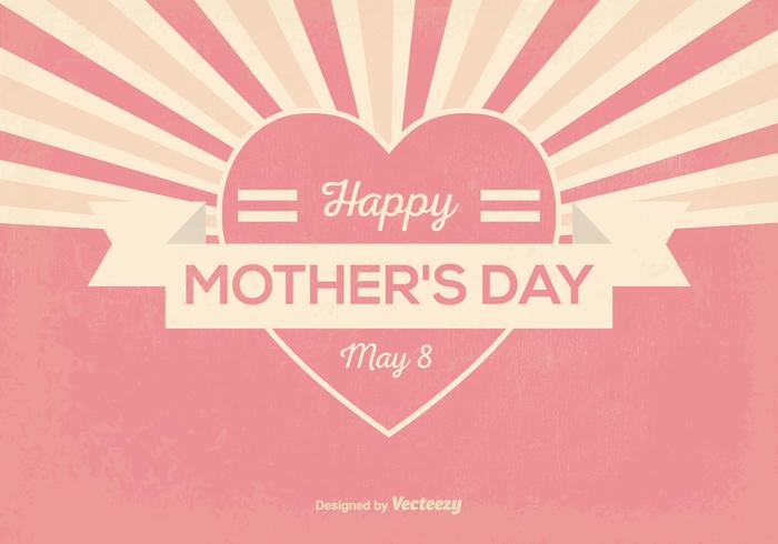 Retro Mother's Day Illustration vector