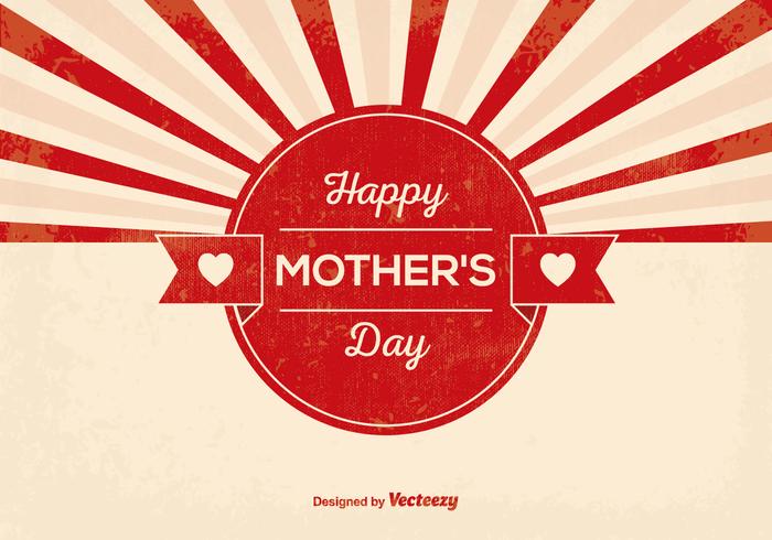 Retro Mother's Day Illustration vector