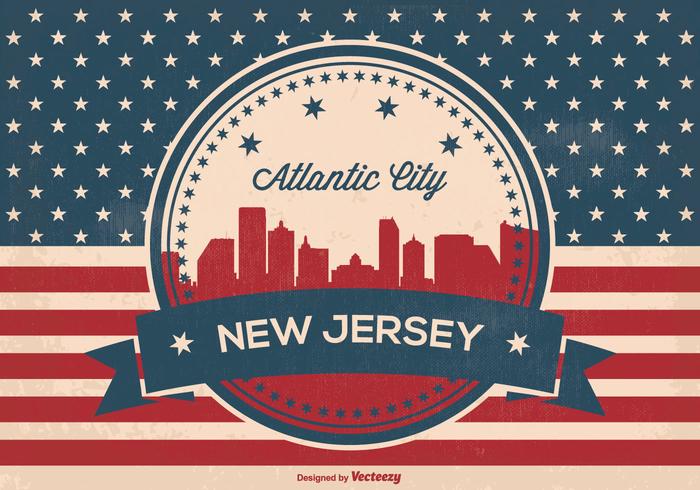 Atlantic Skyline Vector Illustration Atlantic Skyline Vector Illustration