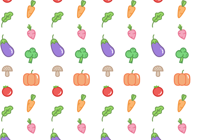 Free Vegetable Pattern Vector