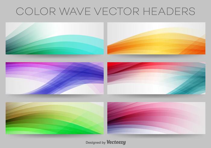 Colourful Wave Vector Headers