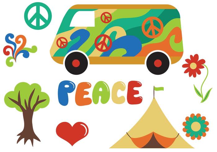 Free Hippie Vectors Free Hippie Vectors